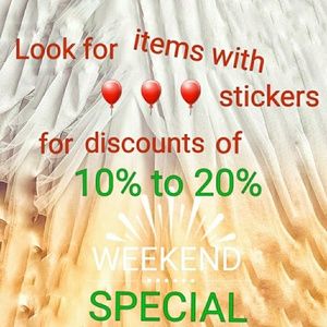 🎈🎈🎈🎈🎆WEEKEND SPECIAL🎆🎈🎈🎈🎈